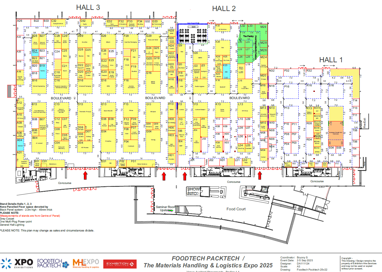 2025 Exhibitor Floorplan